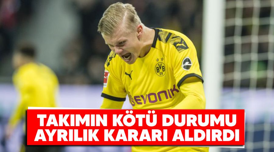 Tak�m�n�n k�t� durumu ayr�l�k karar� ald�rd�