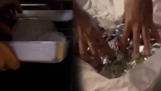 Tatlı tepsisinden esrar çıktı