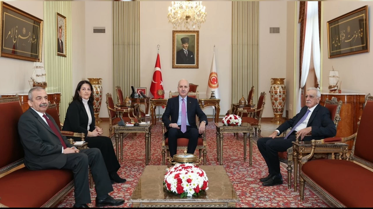 TBMM Başkanı Kurtulmuş, DEM Parti heyetini kabul etti
