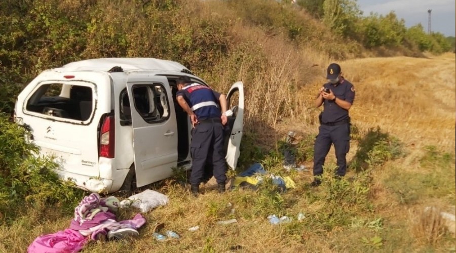 Tekirdağ'da feci kaza: 4 yaralı