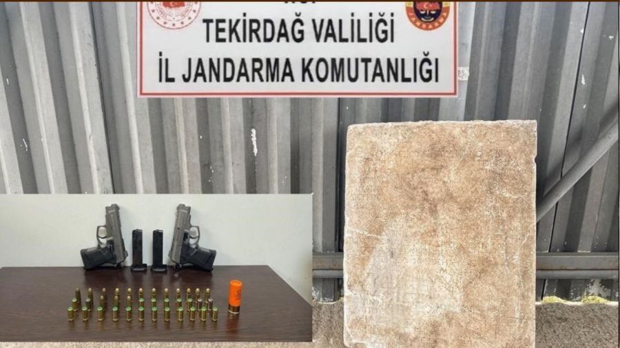 Tekirda�'da ta� mermer kitabe bulundu