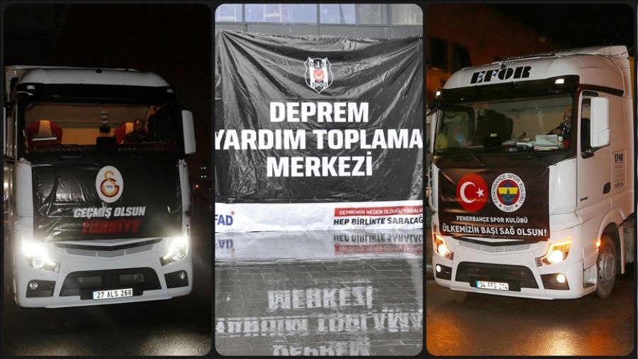 T�rk sporunun ��narlar�ndan deprem seferberli�i