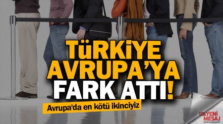 Trkiye isizlikte Avrupa'ya fark att