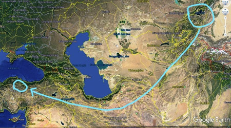 Türkiye ve Kırgızistan'daki mezarlarda aynı gelenek kullanılmış