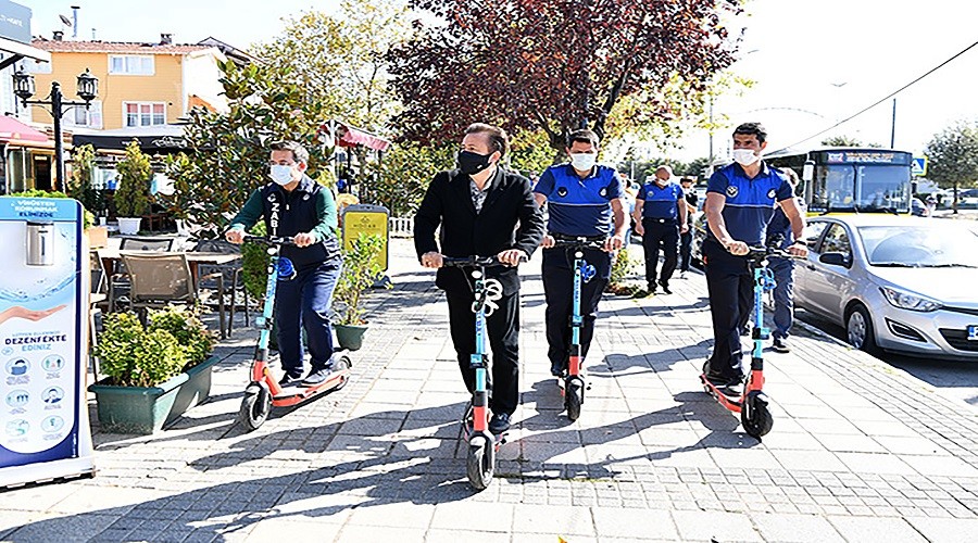 Tuzla Belediyesi "scooter"l zabta dnemi balatt