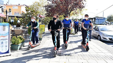 Tuzla Belediyesi "scooter"l zabta dnemi balatt