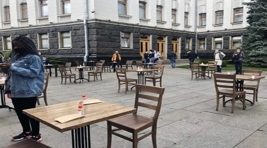 Ukrayna�da ilgin� protesto