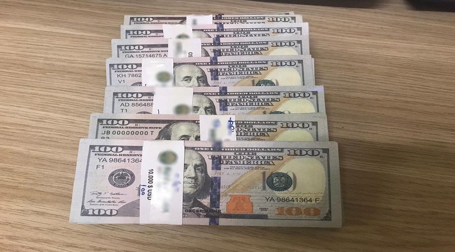 Üzerinde 'geçersizdir' yazan dolarla 20 ton mal aldı