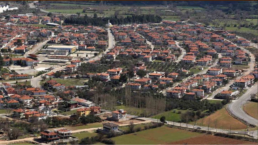 Yatay mimarisi ile rnek gsterilen ehir Mula