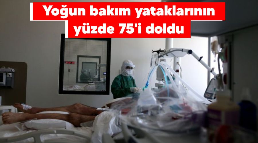 Yo�un bak�m yataklar�n�n y�zde 75'i doldu