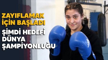 Zayıflamak için başladı şimdi hedefi dünya şampiyonluğu