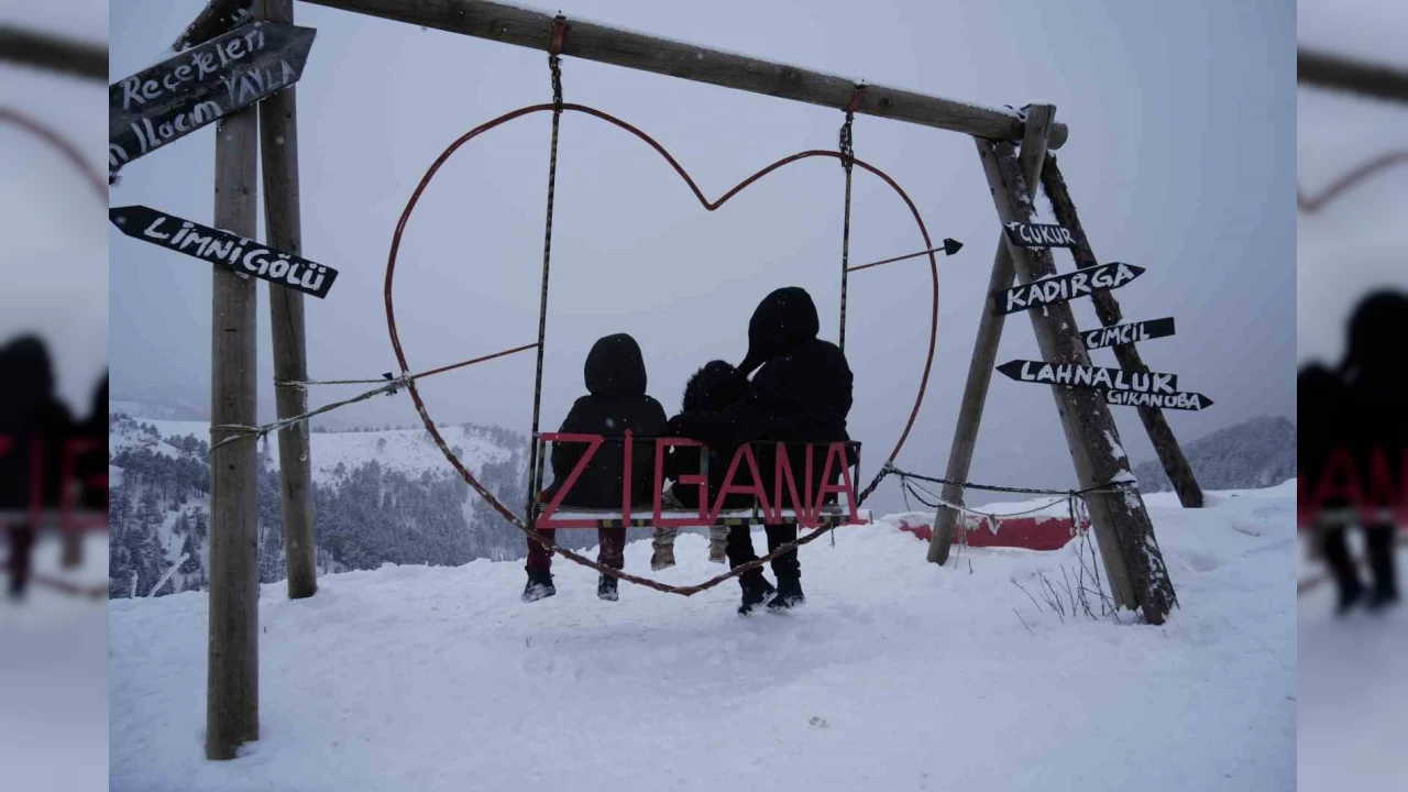Zigana Dağı sömestr tatiliyle birlikte ziyaretçi akınına uğradı