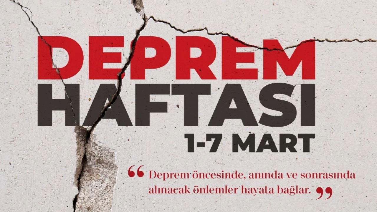 1-7 Mart Deprem Haftası: Deprem öldürmez, tedbirsizlik öldürür