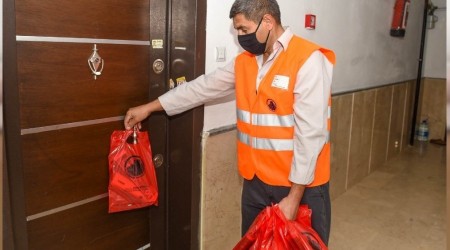 140 bin haneye çöp poşeti