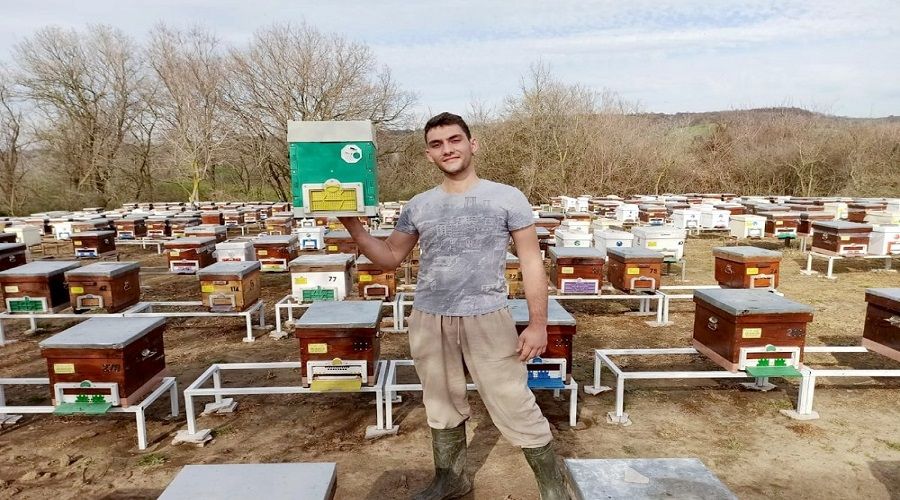 19 yaşında arı sütü üretiminde Çin'e rakip