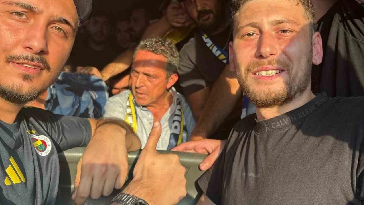 Ali Ko�, taraftarlarla birlikte stada gitti