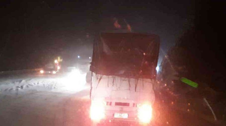 Antalya-Konya karayolunda kar yağışı