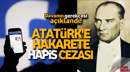 Atatrk'e hakarete hapis cezas