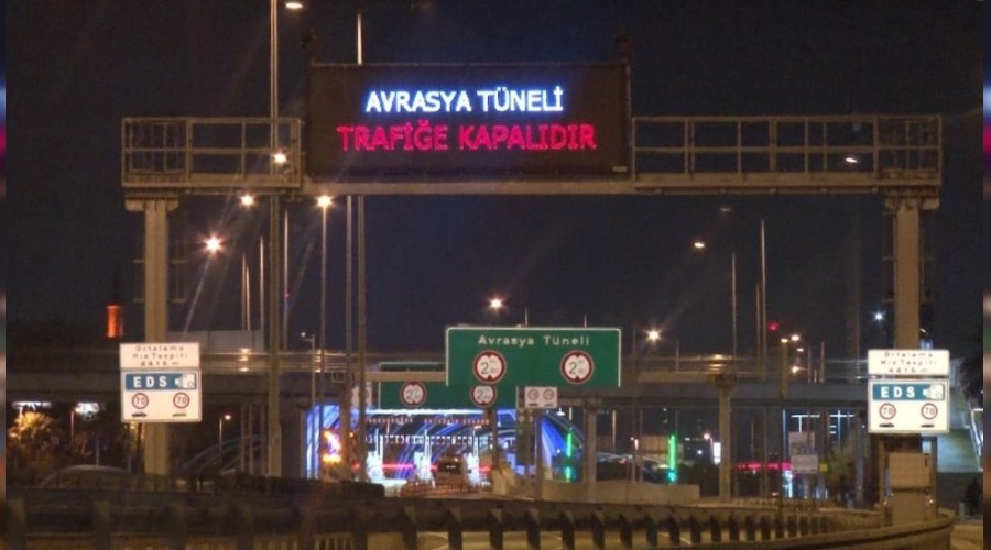Avrasya Tüneli trafiğe kapatıldı