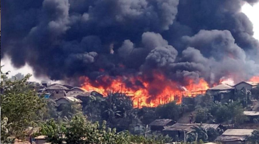 Banglade�'te m�lteci kamp�ndaki yang�n�n bilan�osu: 15 �l�, 560 yaral�