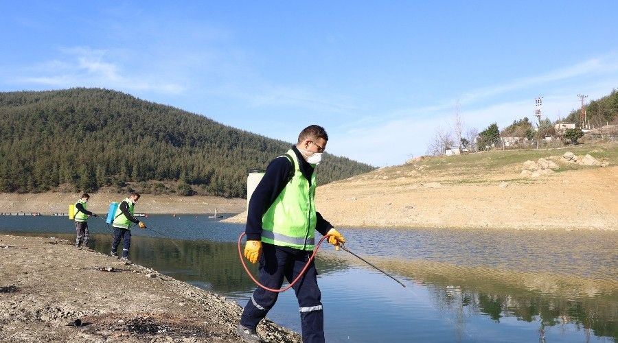 Barajlarda sular ekildi, sivrisinekle mcadele balad