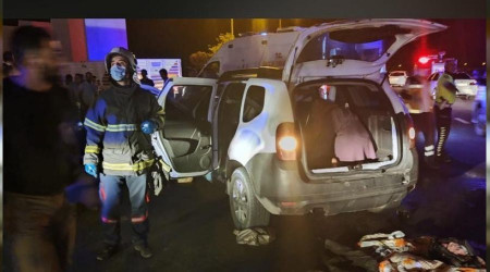 Batman'da otomobil tra arkadan arpt