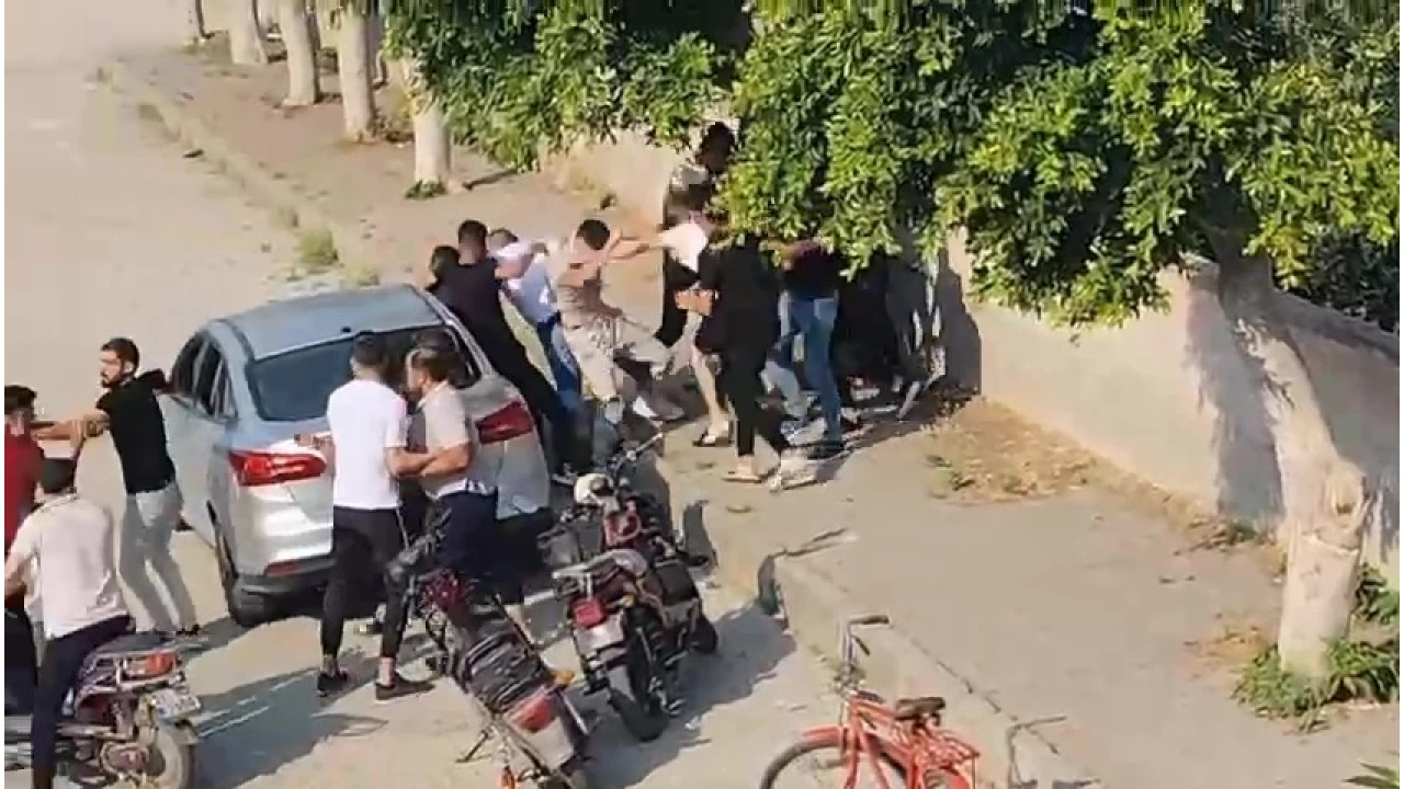 Bayram günü meydan savaşı gibi kavga
