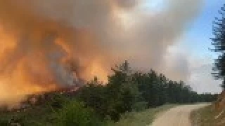 Bilecik'e srayan orman yangn nedeniyle 7 ky yeri boaltld