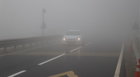Bolu Dağı'nda görüş mesafesi 10 metreye düştü