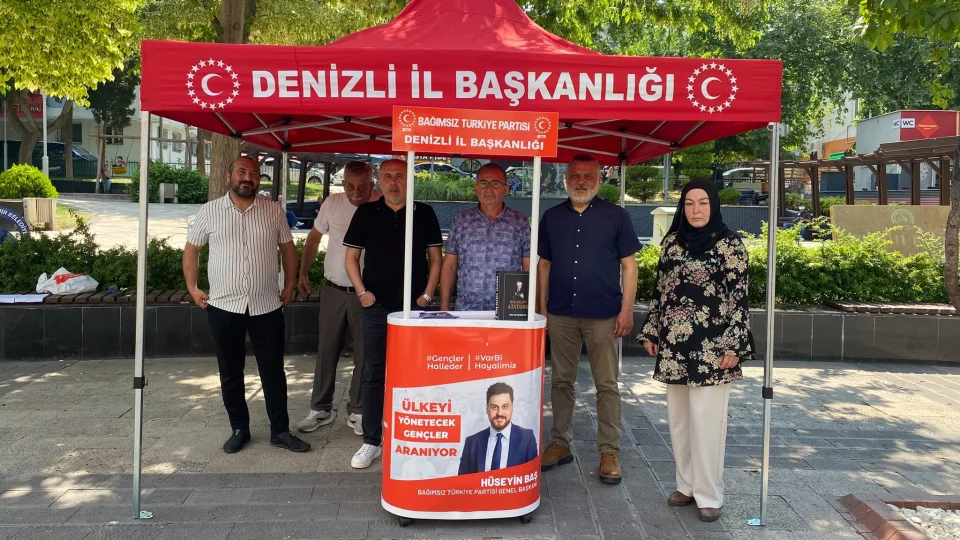 BTP Denizli İl Teşkilatı sahaya indi: Cumhuriyet Parkı'nda yoğun ilgi