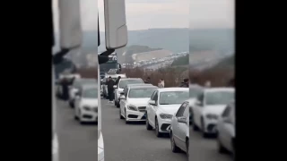 Bursa İzmir otobanı trafiğe kapandı