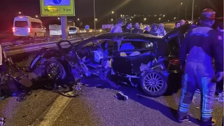 Bursa otobanda feci kaza: 1 ölü 3 yaralı