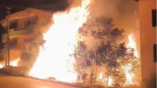 Bursa'da alev alan aalar villalar byle tehdit etti