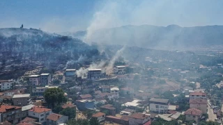 Bursa'da ormana srayan yangn kontrol altnda