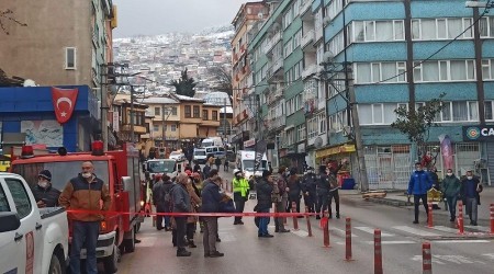 Bursa'da tahliye edilen daire says 60