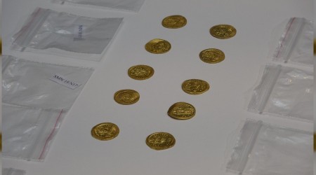 Çanakkale’de Bizans definesi bulundu