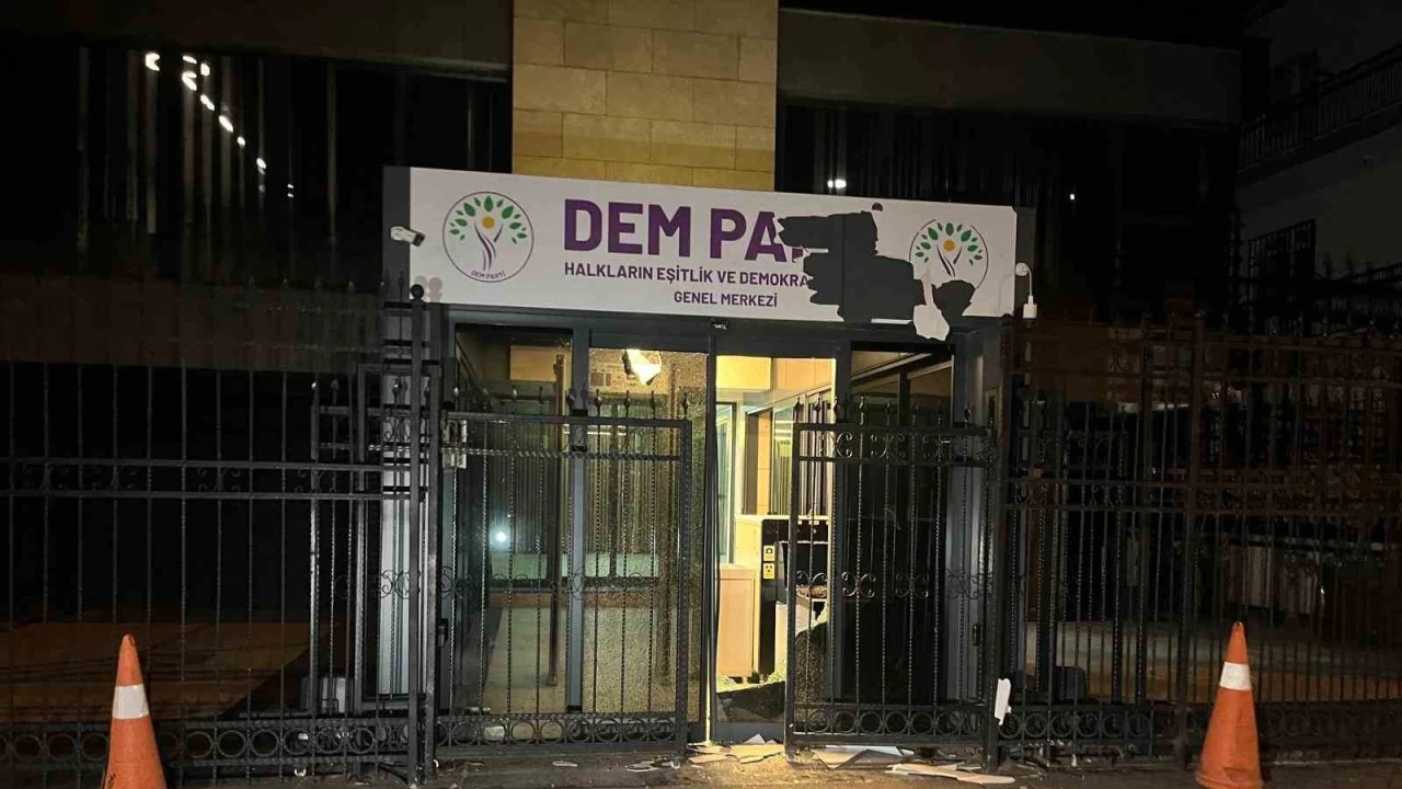 DEM Parti genel merkezine sald�r�: 1 g�zalt�