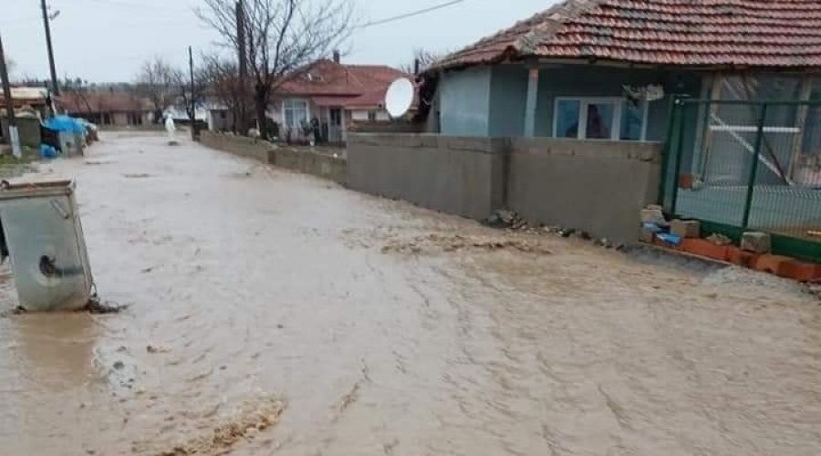 Edirne'de dereler taştı