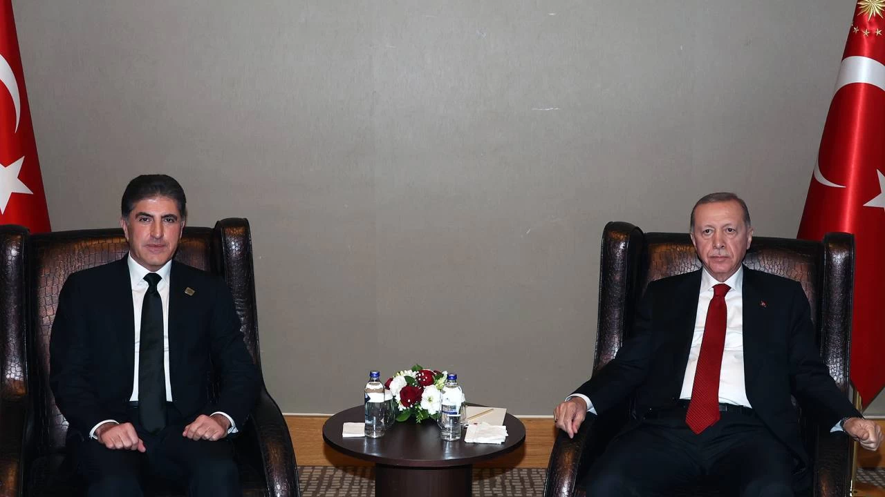 Erdo�an, Ne�irvan Barzani ile g�r��t�