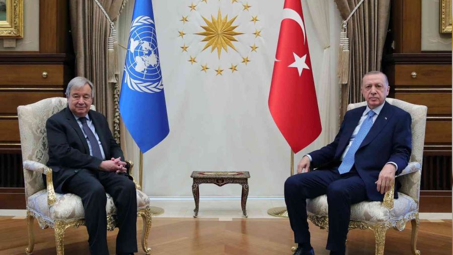 Erdoğan ve Guterres, Rusya-Ukrayna krizini değerlendirdi