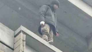 Erzurum Horasan'da intihar giriimi: Ekipler son anda ikna etti