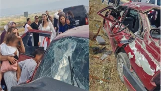 Erzurum'da d���n konvoyunda kaza: 2 �l�, 4 yaral�