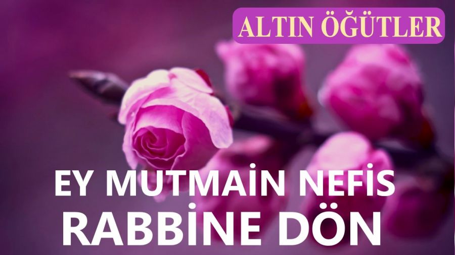 ‘Ey mutmain nefis, Rabbine dön!’