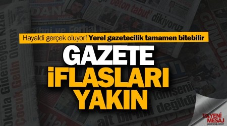 Gazete iflasları yakın