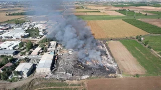 Geri dnm tesisindeki yangnda soutma almas sryor