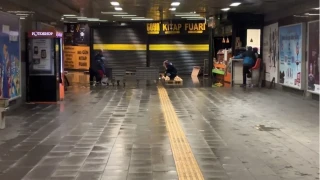 Görüntüler Mecidiyeköy metro alt geçidinden