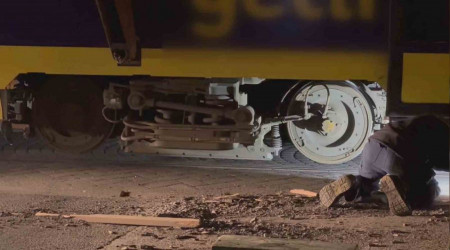 Gülhane'de tramvay raydan çıktı