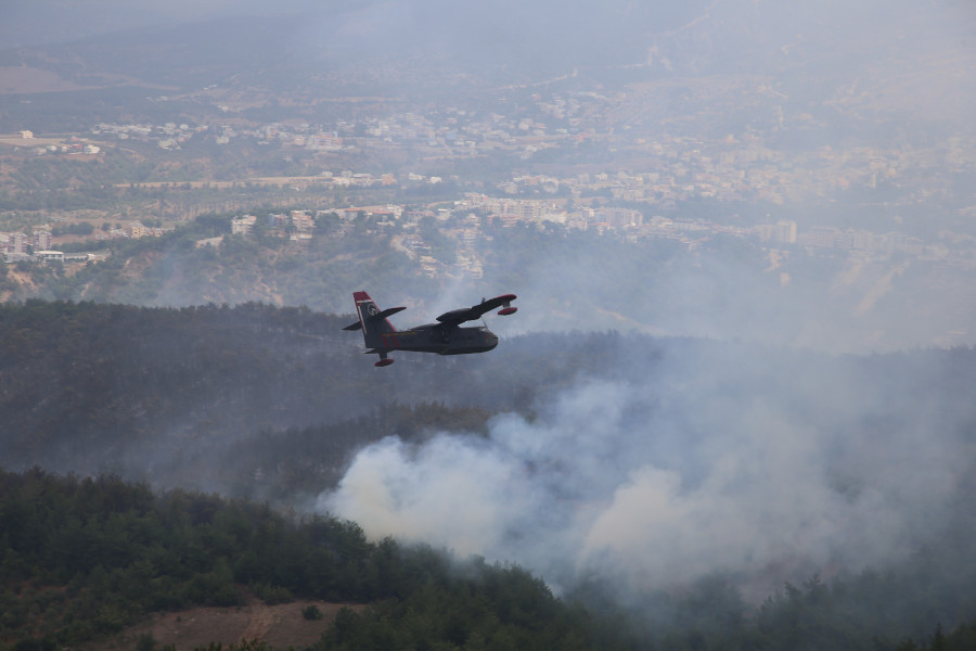 Hatay'da korkutan yangın