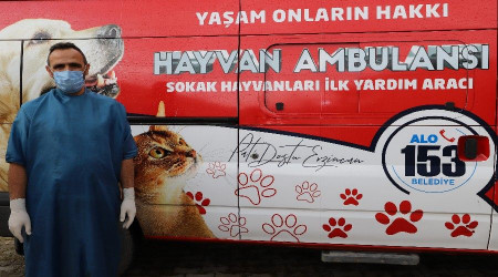 "Hayvan Ambulansı" hizmete başladı