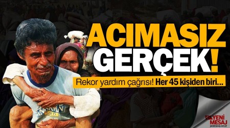 Her 45 kişiden biri yardıma muhtaç